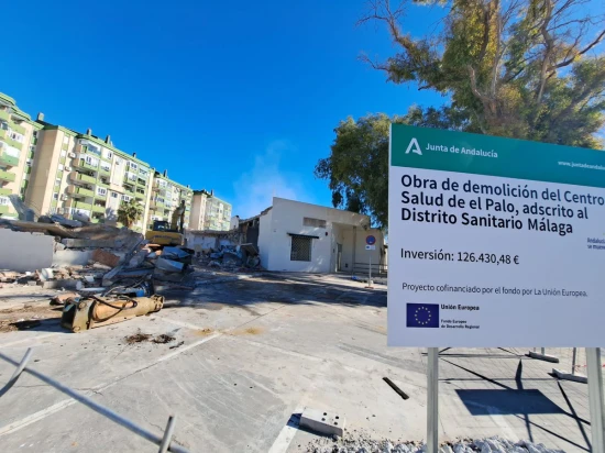 demolición del centro de salud de El Palo