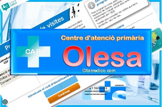 Cita Metge CAP Olesa de Montserrat Centre d'atenció primària de CatSalut Servei Català de la Salut a Barcelona