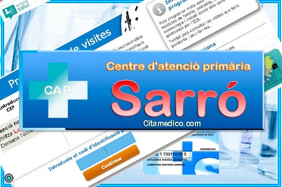 Cita Metge CAP Doctor Sarró Roset Centre d'atenció primària de CatSalut Servei Català de la Salut a Tarragona