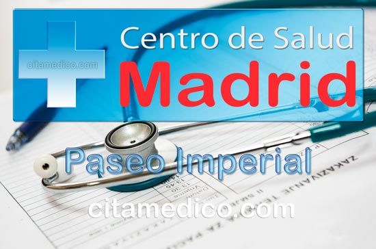 Centro de Atención Primaria Centro de Salud Paseo Imperial de Salud Madrid Servicio Madrileño de Salud (SERMAS) Centro de Atención Primaria Centro de Salud Paseo Imperial de Salud Madrid Servicio Madrileño de Salud (SERMAS)