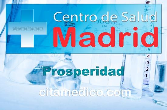 Centro de Atención Primaria Centro de Salud Prosperidad de Salud Madrid Servicio Madrileño de Salud (SERMAS) Centro de Atención Primaria Centro de Salud Prosperidad de Salud Madrid Servicio Madrileño de Salud (SERMAS)