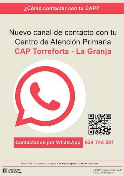 Whatsapp CAP Torreforta-La Granja